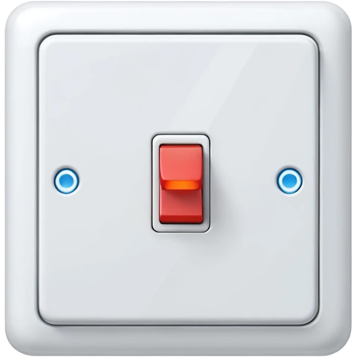 A wall-mounted light switch  emoji