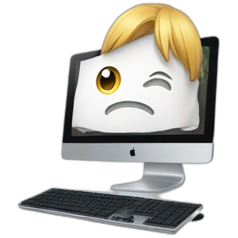 imac with сыпщ emoji