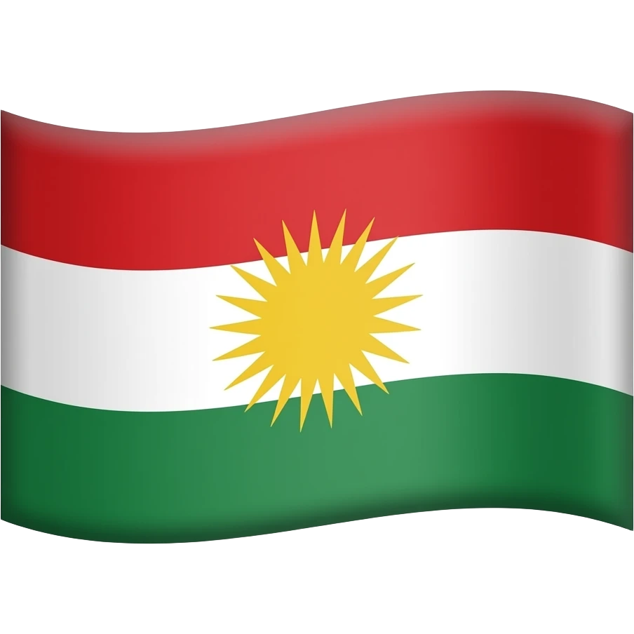 Kürdistan bayrağı emoji