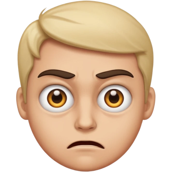 Mad face rolling eyes  emoji