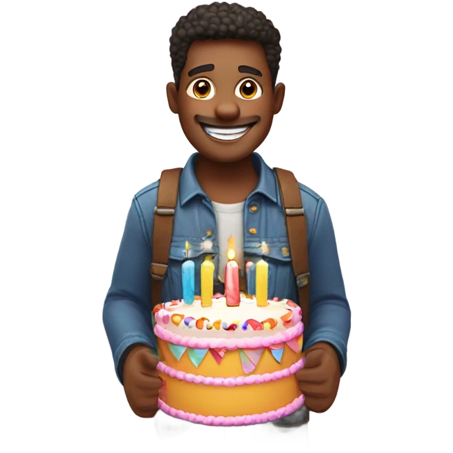 Buck saying happy birthday emoji