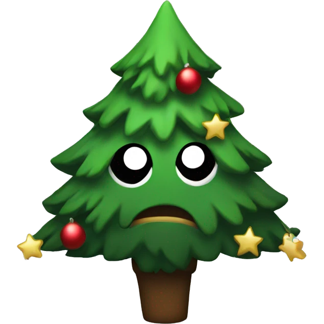 emo christmas tree emoji