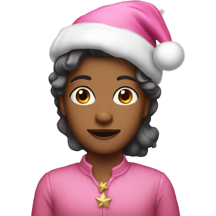 pink christmas  emoji