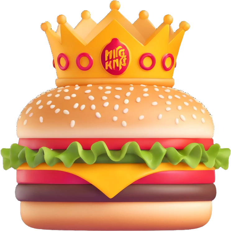 Burger King logo emoji