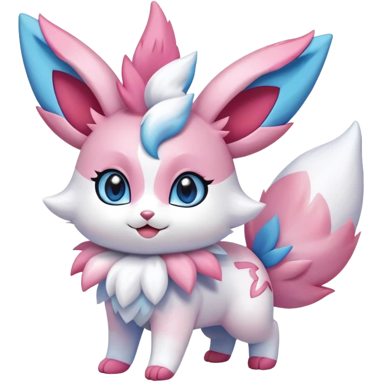 Shiny Exotic Sylveon-Skitty-Shaymin-Hybrid-Creature emoji