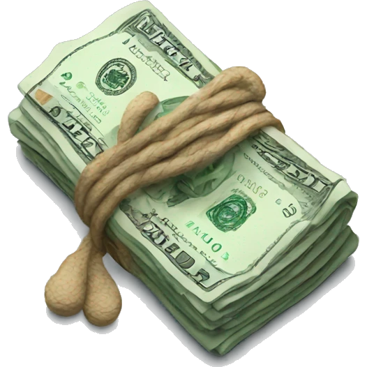 a bundle of money £ emoji