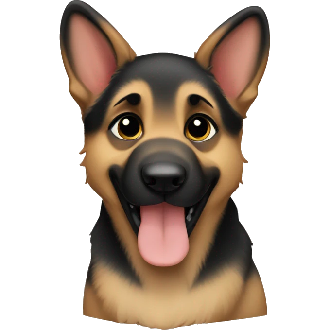 German shepherd puppy emoji