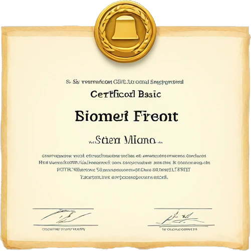 certificate for design basic  emoji