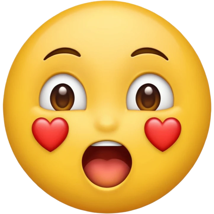 Um emoji babando de paixão emoji