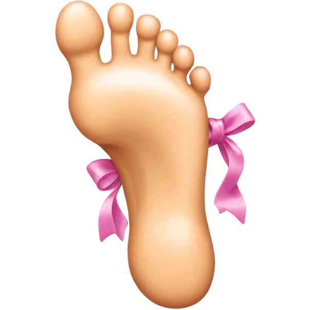 Foot with bow emoji