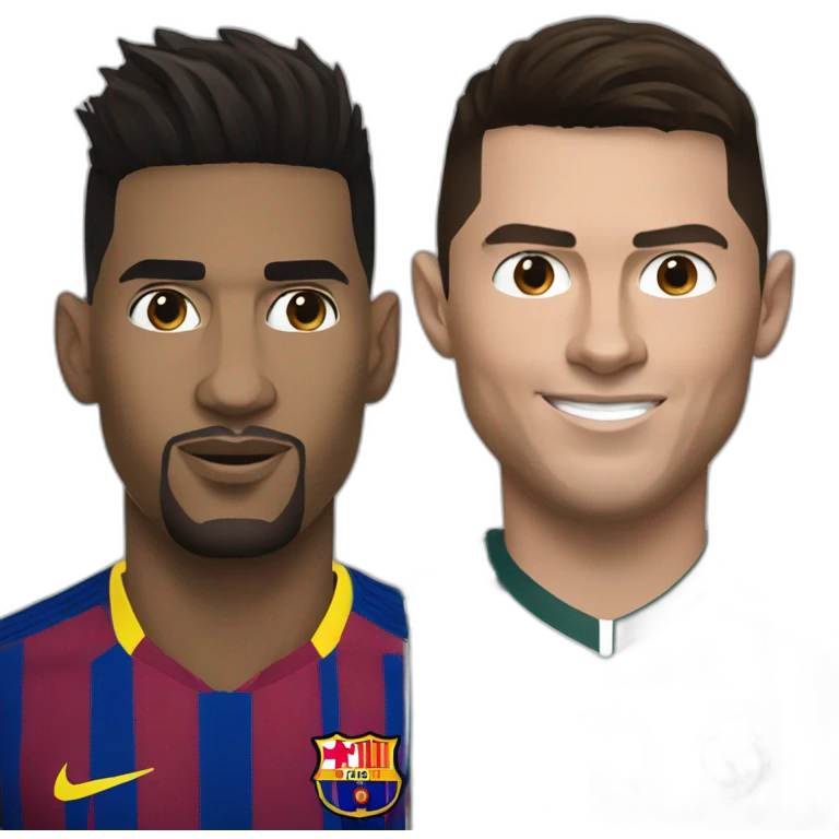 Messi and Ronaldo emoji