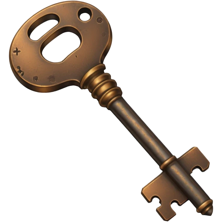 dark old key emoji