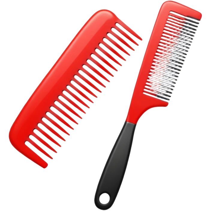 hairdressing comb emoji