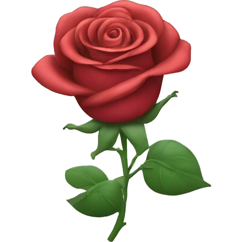 a smiling rose emoji