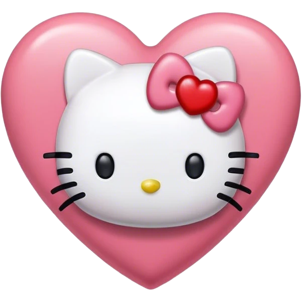 Hello kitty heart  emoji