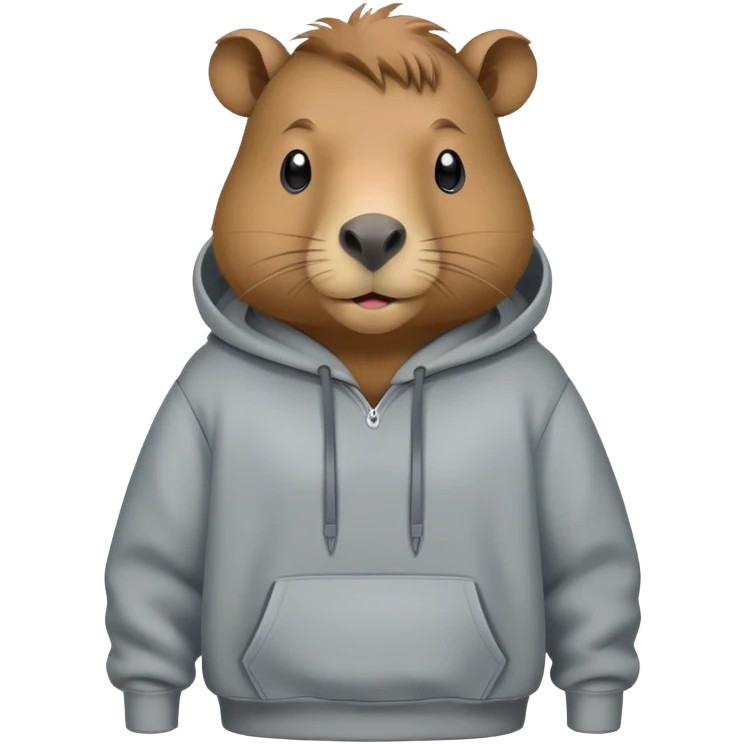 capybara wearing hoodie emoji