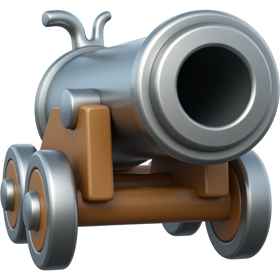 cannon with flaccid emoji