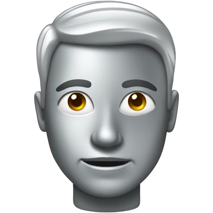 Square shiny silver emoji emoji