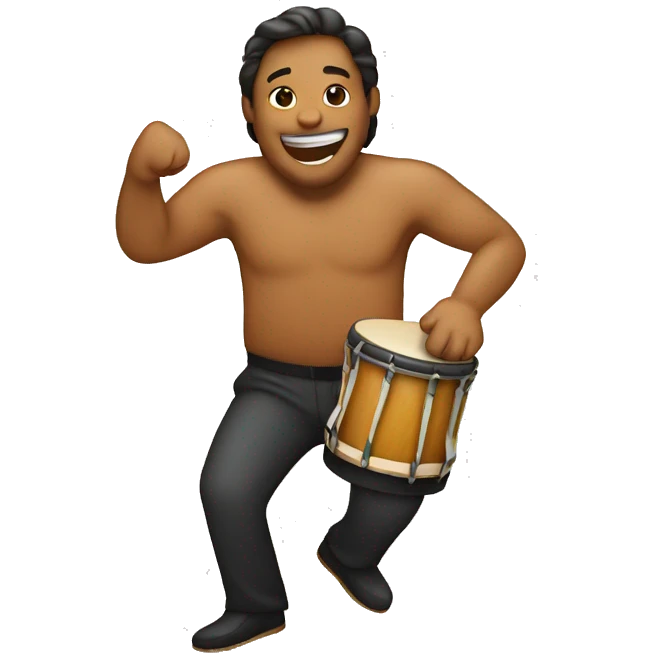 Conga player emoji