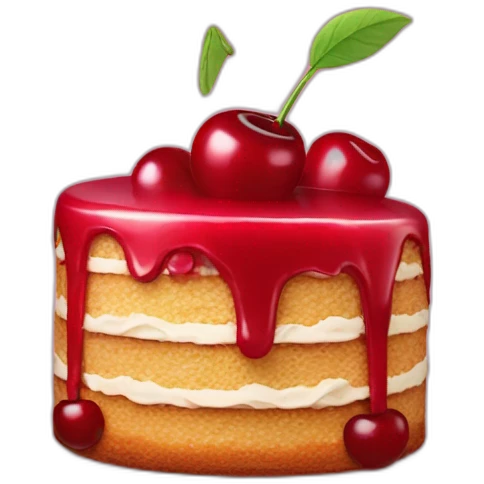 Cherry cake emoji