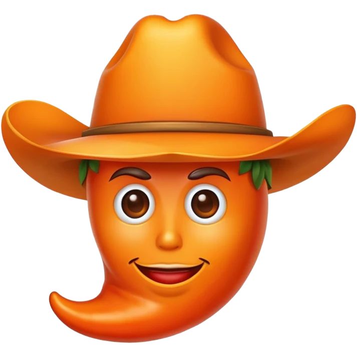 I want to combine the cowboy emoji with a habanero pepper emoji so that the pepper is wearing a hat emoji