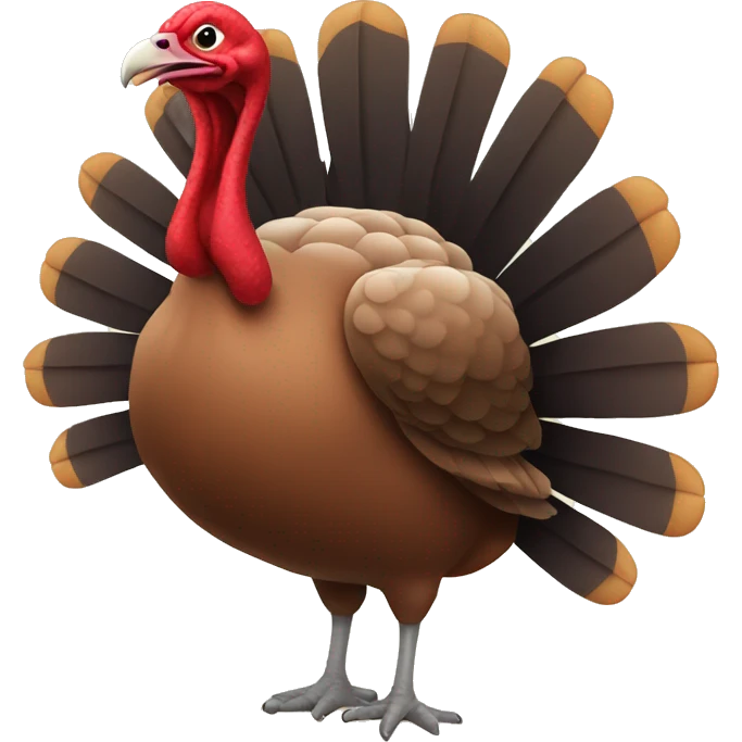 Turkey with a bow emoji