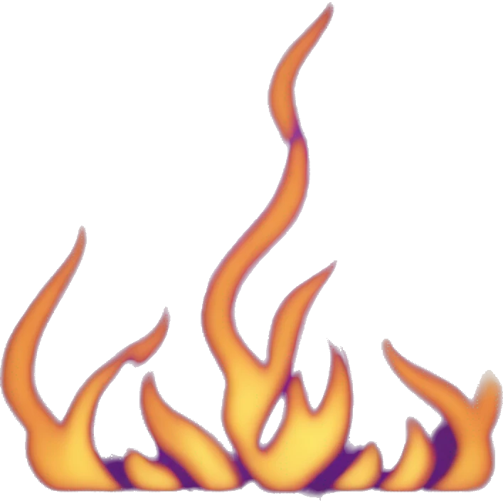 Fire purple emoji