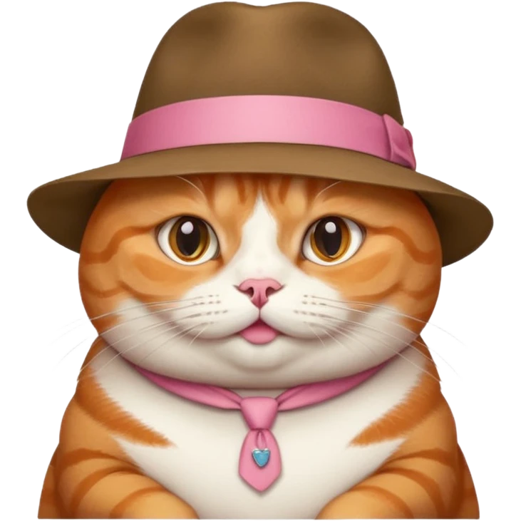 Fat cat in a hat emoji