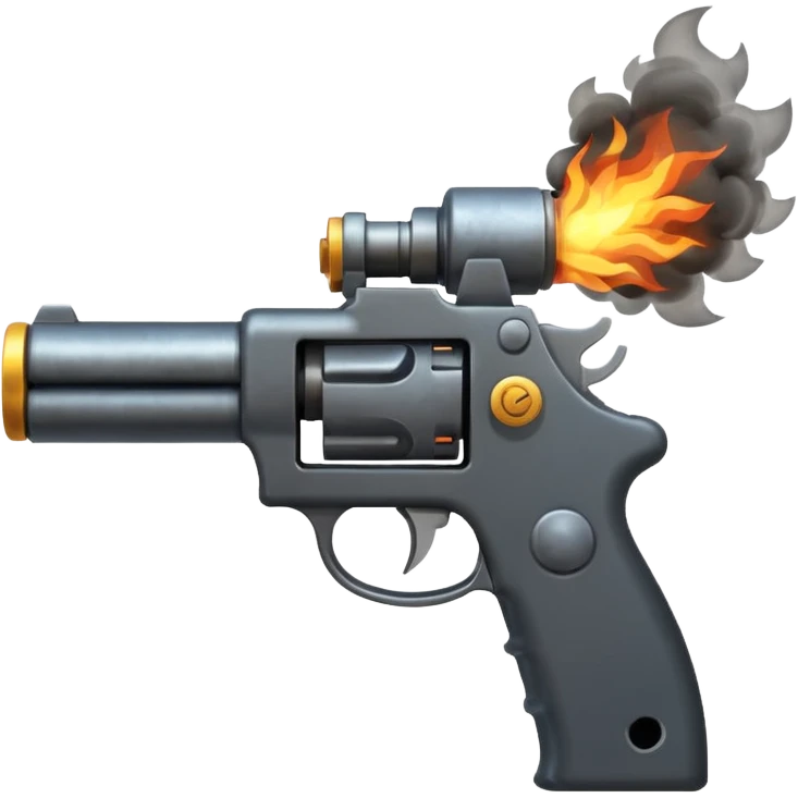 gun firing from nozzle emoji