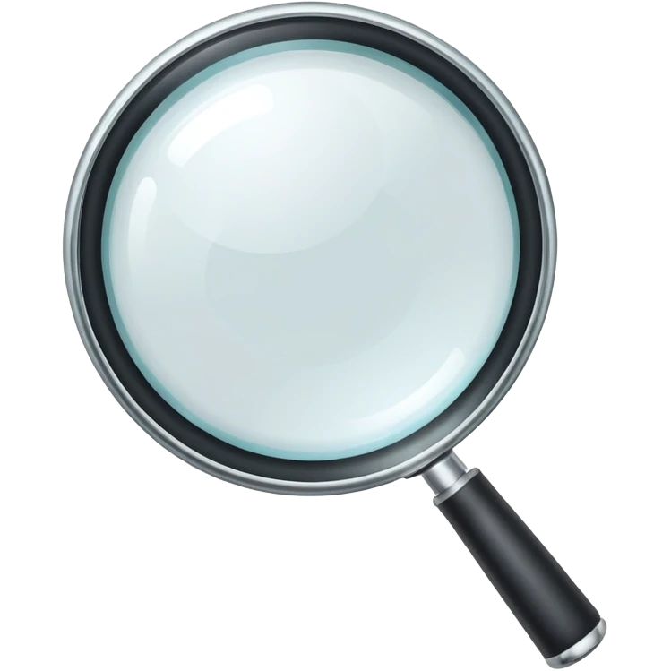 magnifying glass emoji