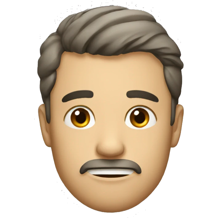 a man saying no emoji