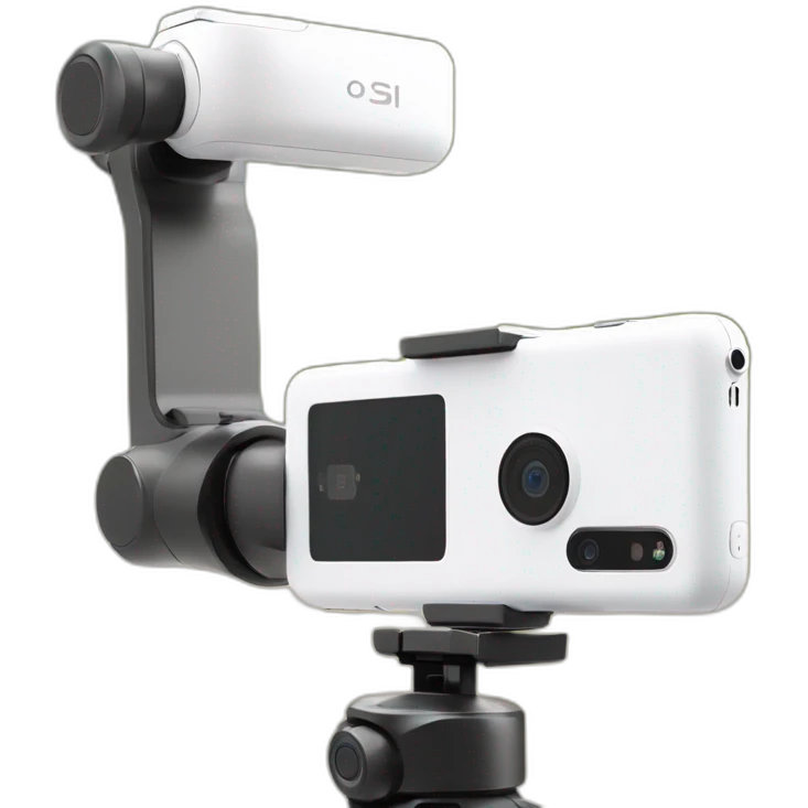 Gimbal dji osmo mobile se white + iphone vertical emoji