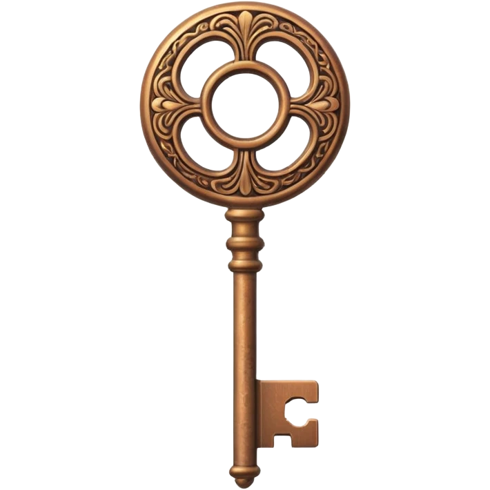 bronze key  emoji