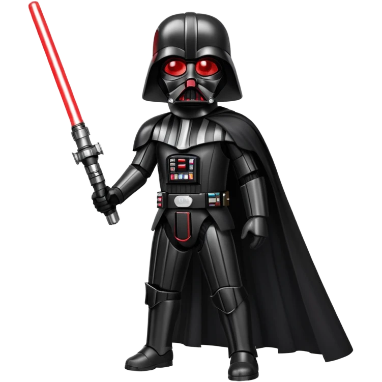 Darth Vader with the red light saber emoji