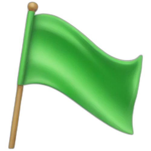green flag emoji