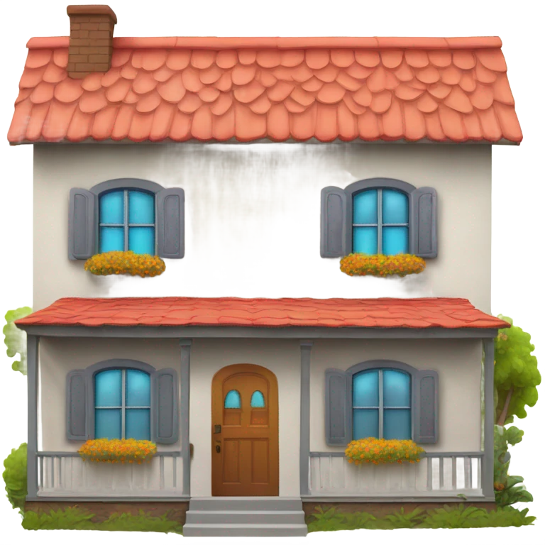 smiley house  emoji