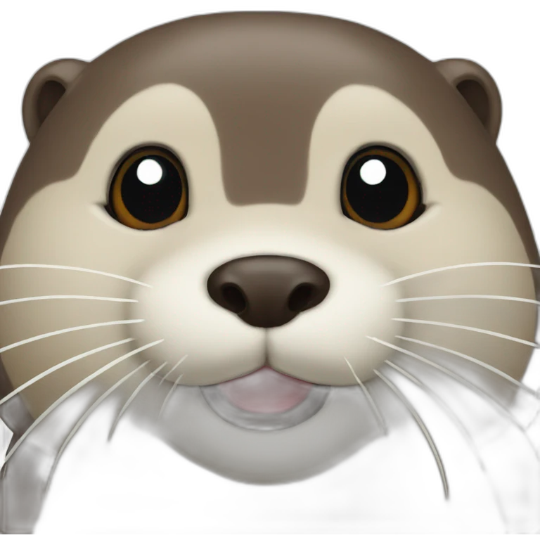 Otter happy emoji