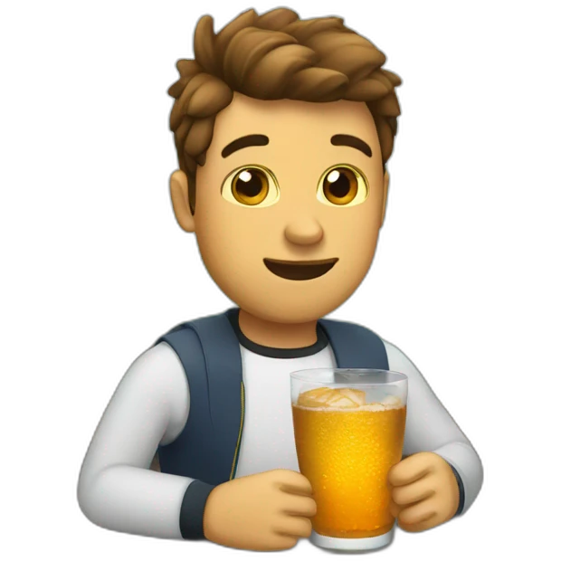 Wednesday drink a bear emoji