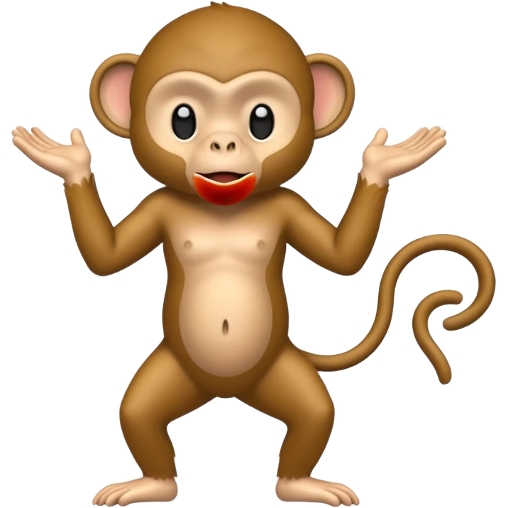Monkey Showing his waist emoji