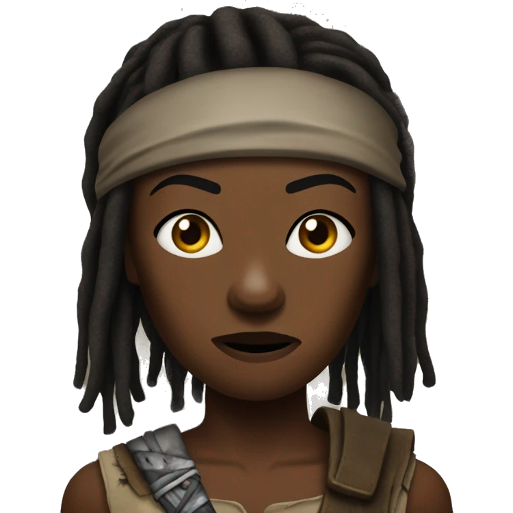 michonne from the walking dead emoji