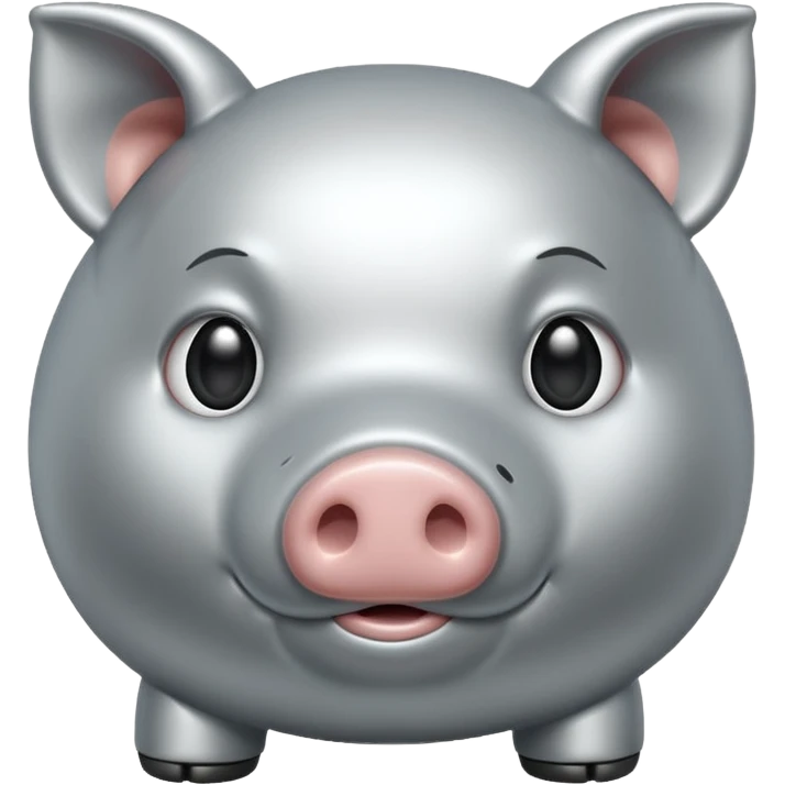 Silver pig emoji