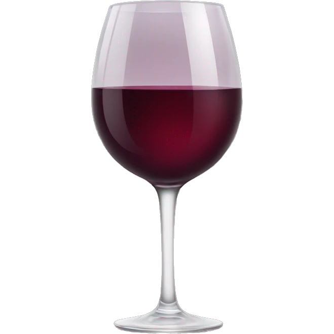 full glass of wine emoji