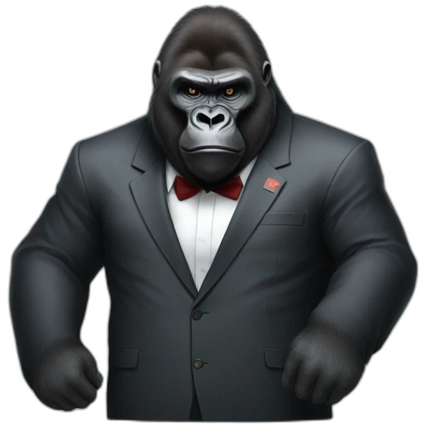 Gorilla meeting supreme leader Kim Yong UN emoji
