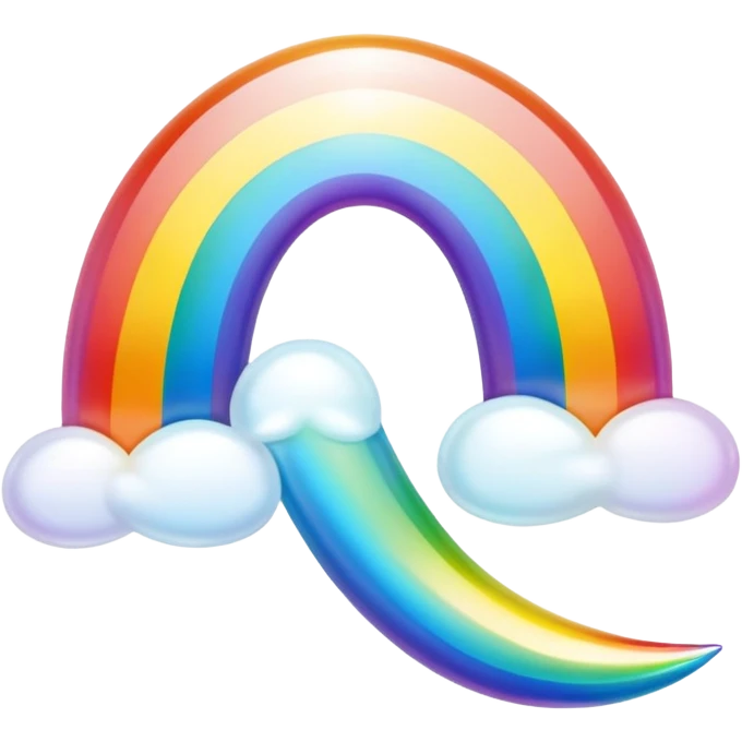 white iridescent rainbow-gradient shiny Fakémon-Spectrobes (full body) emoji