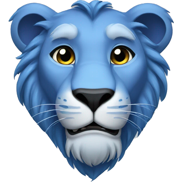 blue lion disney looking emoji