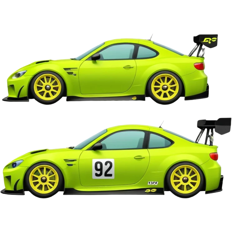Emoji pack for R2 motorsport company, drift builds, motorsport parts, lime theme, just text on image emoji