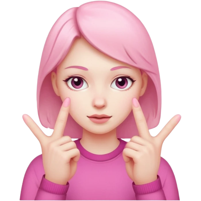2 fingers in a pussy emoji