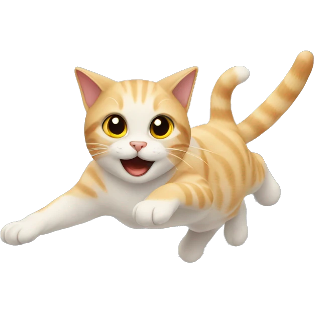 Cat flying emoji