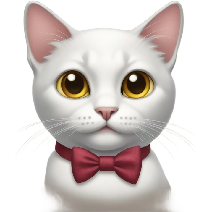 Cat with bow tie emoji