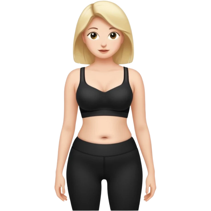 femme belly stuffing legging brassière  emoji